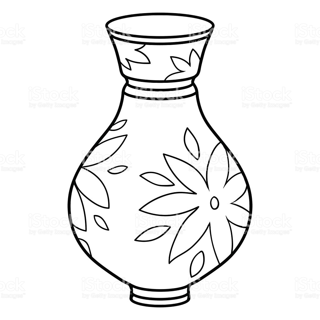 Vase Drawing Realistic Sketch