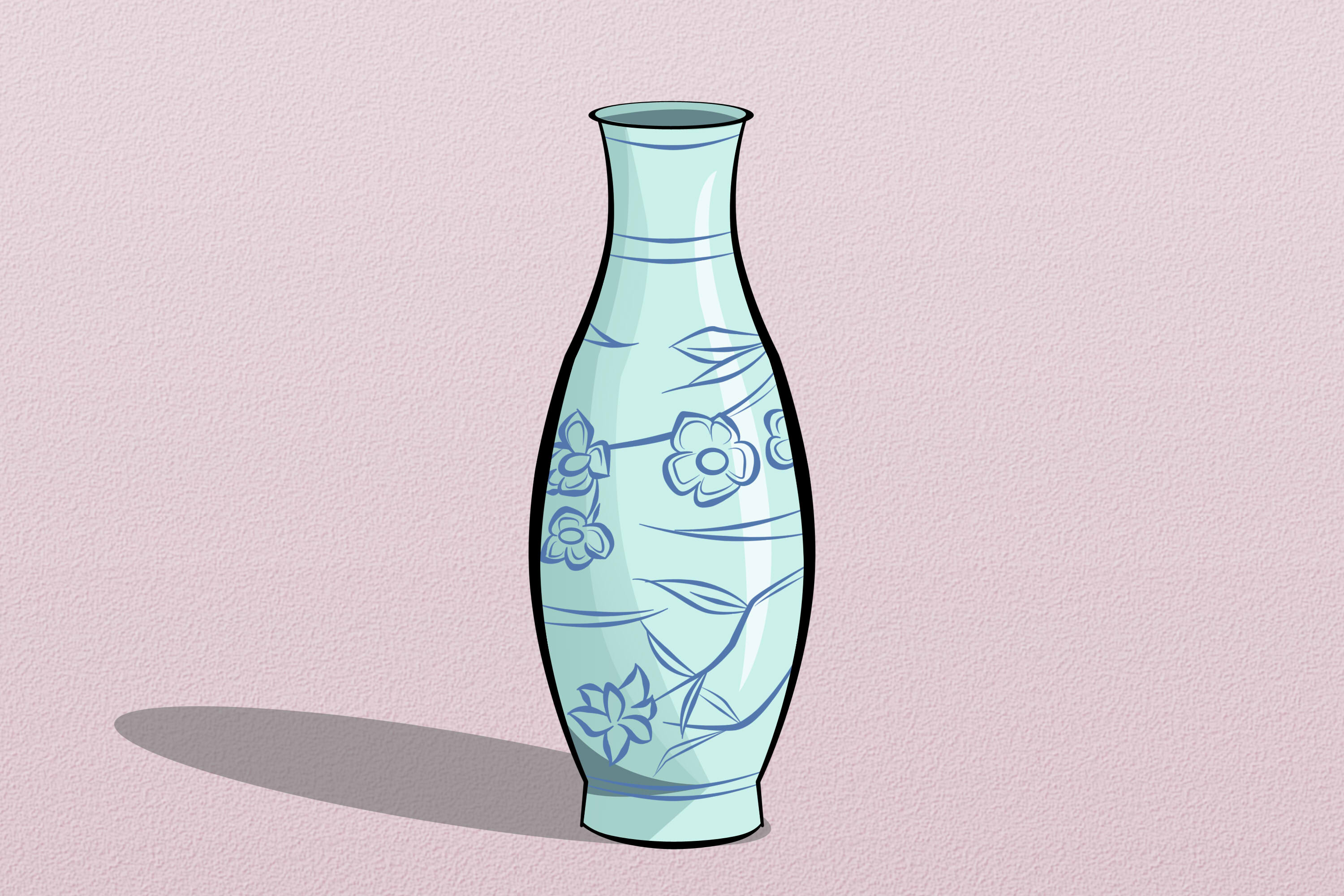 Vase Drawing Stunning Sketch