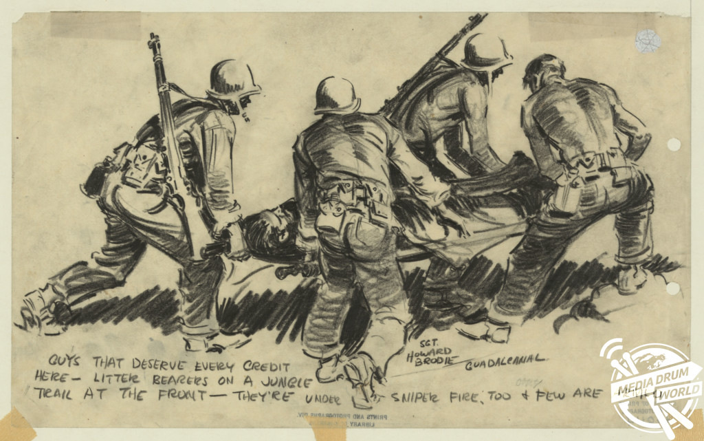 War Drawing Detailed Sketch