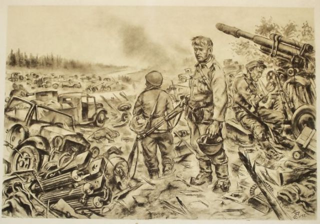 War Drawing Fine Art