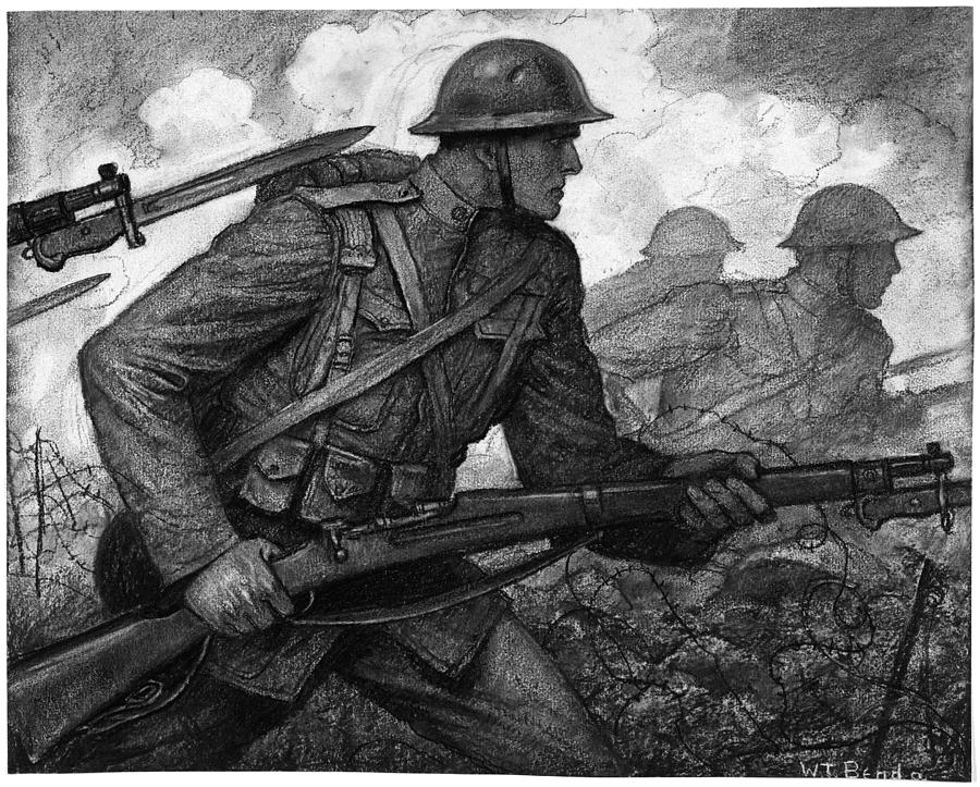 War Drawing Modern Sketch