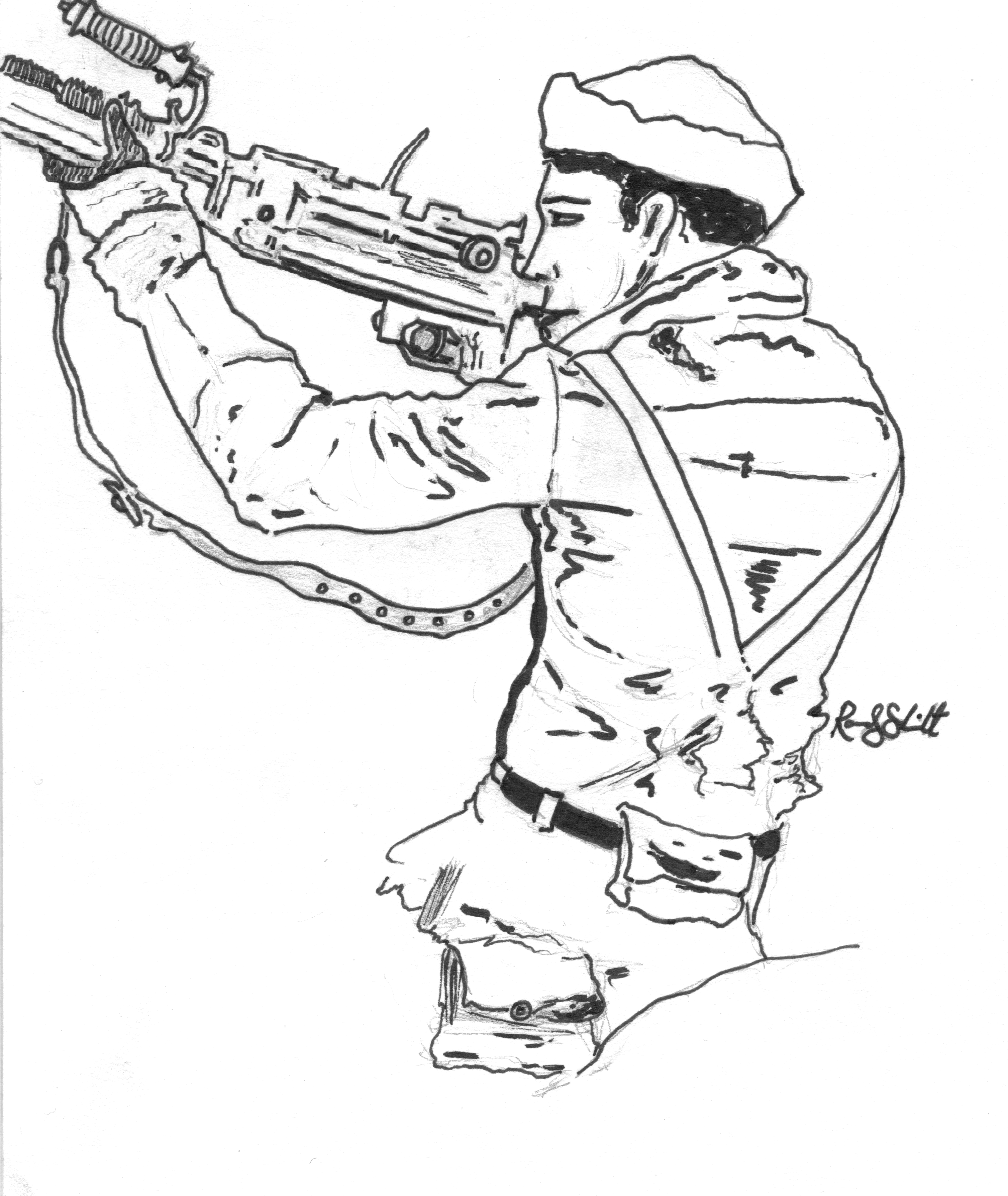 War Drawing Picture