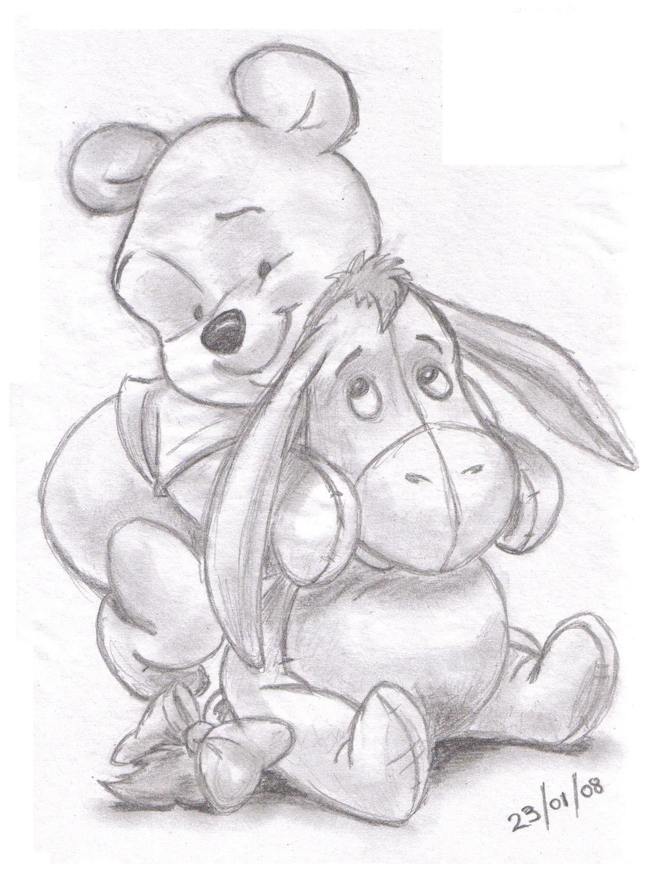 Winnie The Pooh Drawing Artistic Sketching