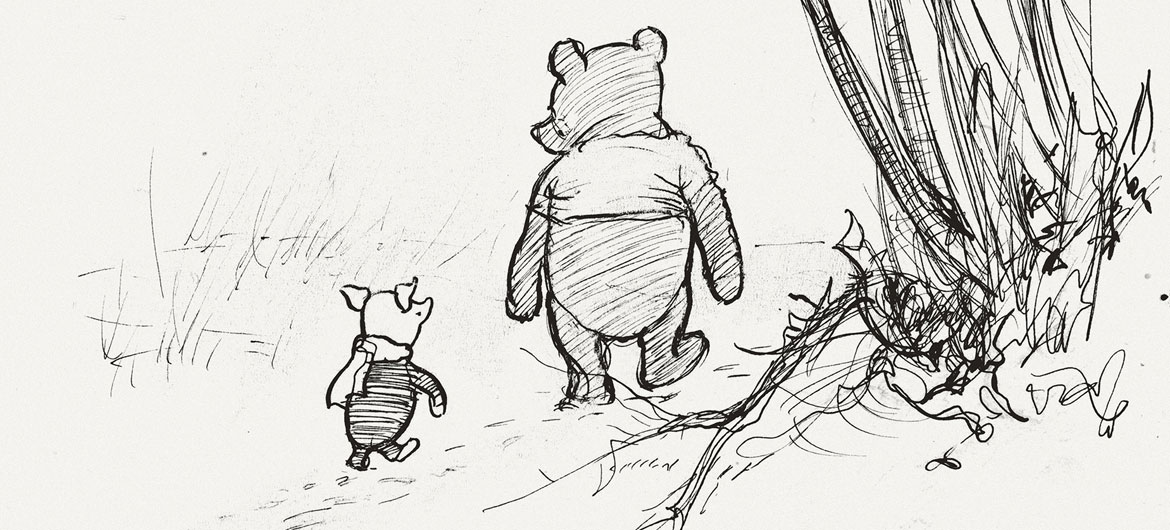 Winnie The Pooh Drawing Hand drawn
