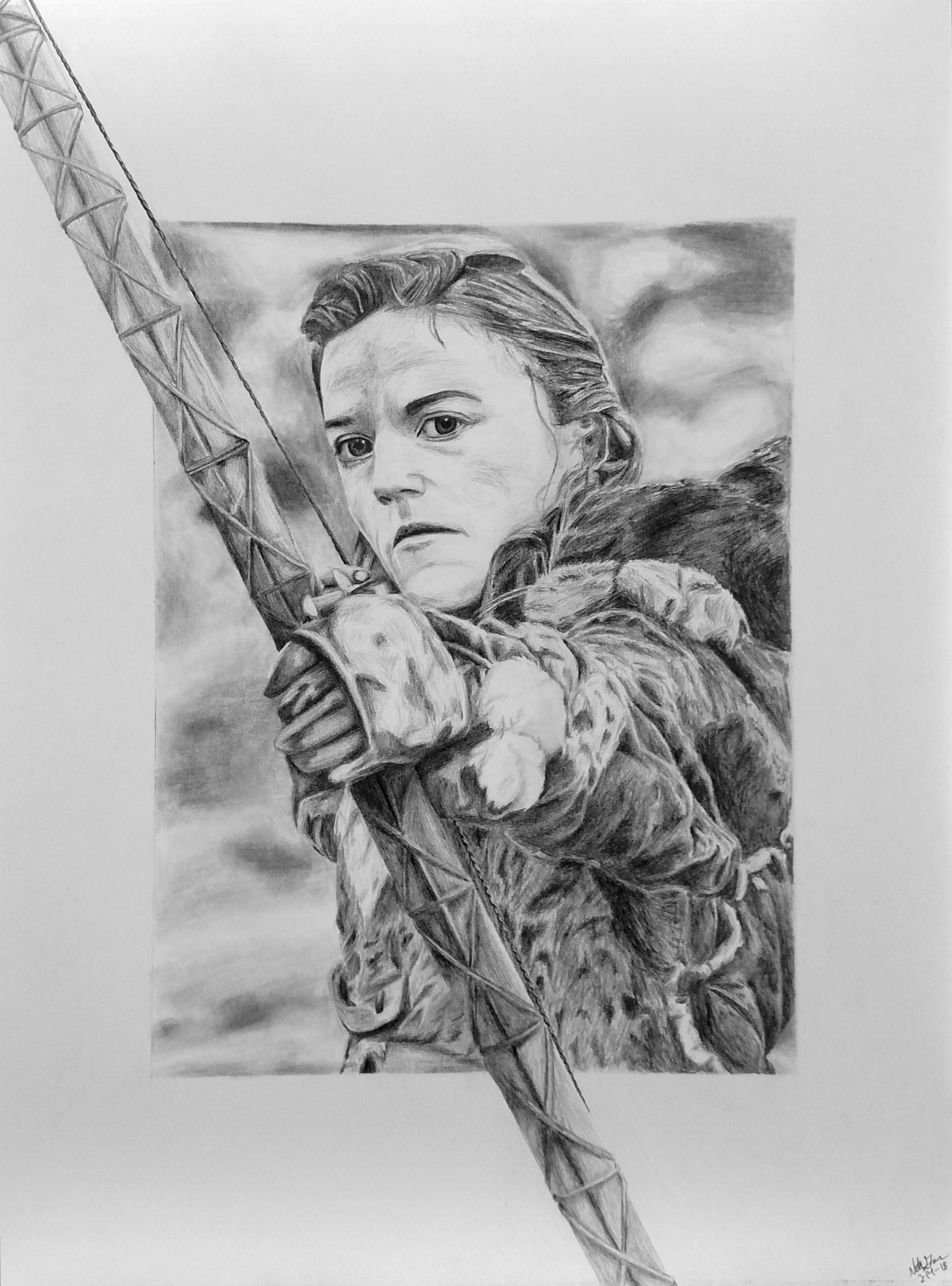 Ygritte Drawing Artistic Sketching