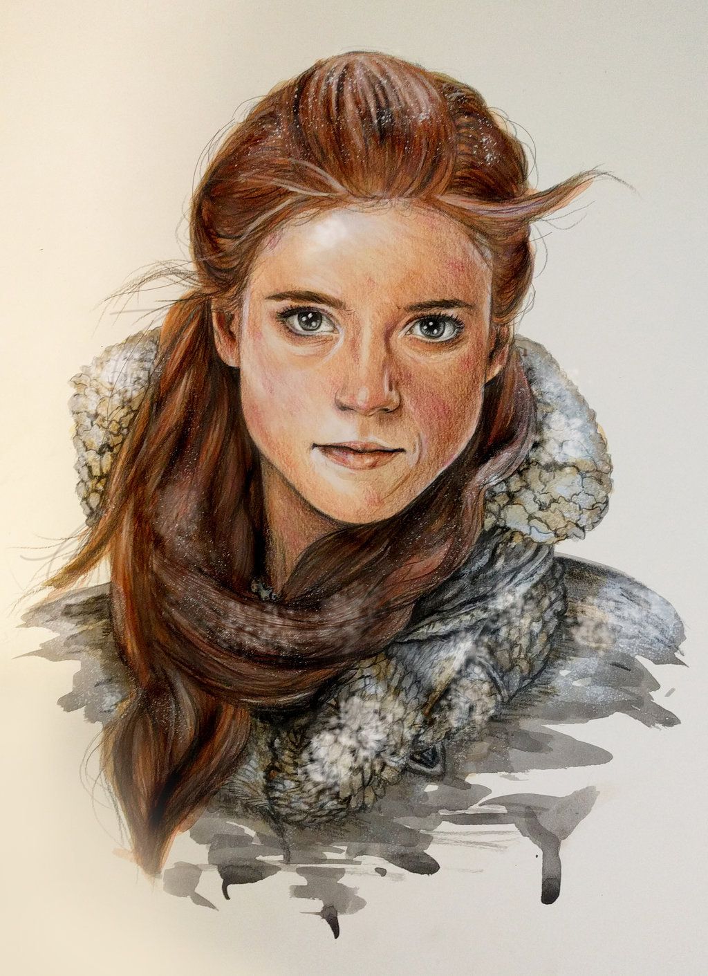 Ygritte Drawing Detailed Sketch