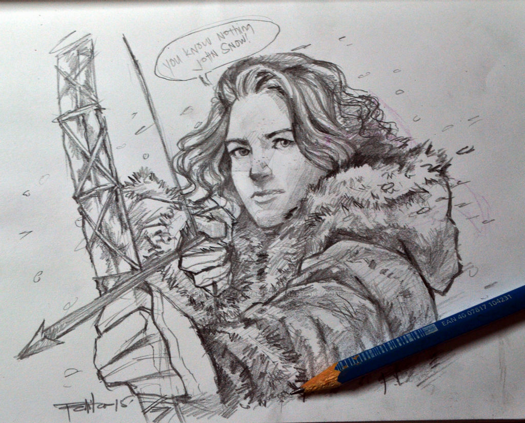 Ygritte Drawing Sketch